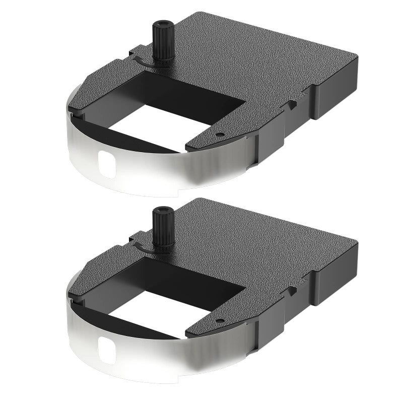 Bigger Replacement for Pyramid 4000R Replacement Ribbon Used with Pyramid 3000HD, 3500, 3700, 4000, 4000HD Time Clocks, Individually Sealed, Pre-Installed Ribbon Shield, 2 Pack - Image 1